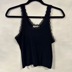 Lace trim tank